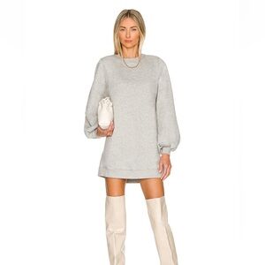 Lovers and Friends Jessa Sweatshirt Dress Charcoal Size Small